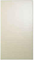 Cooke & Lewis Raffello High Gloss Cream Slab Appliance & larder Clad on wall panel (H)760mm (W)405mm