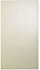 Cooke & Lewis Raffello High Gloss Cream Slab Appliance & larder Clad on wall panel (H)760mm (W)405mm