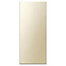 Cooke & Lewis Raffello High Gloss Cream Slab Tall Appliance & larder Clad on wall panel (H)940mm (W)405mm