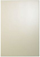 Cooke & Lewis Raffello High Gloss Cream Standard Cabinet door (W)500mm (H)715mm (T)18mm