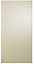 Cooke & Lewis Raffello High Gloss Cream Tall Cabinet door (W)450mm (H)895mm (T)18mm