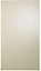 Cooke & Lewis Raffello High Gloss Cream Tall Cabinet door (W)500mm