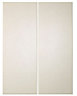 Cooke & Lewis Raffello High Gloss Cream Wall corner Cabinet door (W)250mm (H)715mm (T)18mm, Set of 2