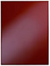 Cooke & Lewis Raffello High Gloss Red Belfast sink Cabinet door (W)600mm (H)453mm (T)18mm