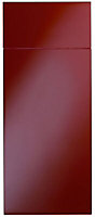 Cooke & Lewis Raffello High Gloss Red Drawerline door & drawer front, (W)300mm (H)715mm (T)18mm