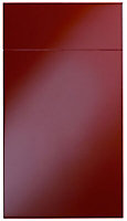 Cooke & Lewis Raffello High Gloss Red Drawerline door & drawer front, (W)400mm (H)715mm (T)18mm