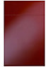 Cooke & Lewis Raffello High Gloss Red Drawerline door & drawer front, (W)450mm (H)715mm (T)18mm