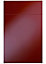 Cooke & Lewis Raffello High Gloss Red Drawerline door & drawer front, (W)450mm (H)715mm (T)18mm