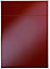 Cooke & Lewis Raffello High Gloss Red Drawerline door & drawer front, (W)500mm (H)715mm (T)18mm