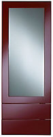 Cooke & Lewis Raffello High Gloss Red Glazed Tall dresser door & drawer front, (W)500mm (H)1333mm (T)18mm