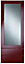Cooke & Lewis Raffello High Gloss Red Glazed Tall dresser door & drawer front, (W)500mm (H)1333mm (T)18mm