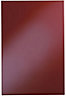 Cooke & Lewis Raffello High Gloss Red Tall Cabinet door (W)600mm (H)895mm (T)18mm