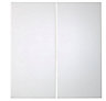Cooke & Lewis Raffello High Gloss White Base corner Cabinet door (W)925mm (H)720mm (T)18mm, Set of 2