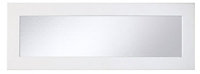 Cooke & Lewis Raffello High Gloss White Bridging Glazed bridging door & pan drawer front, (W)1000mm (H)356mm (T)18mm