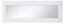 Cooke & Lewis Raffello High Gloss White Bridging Glazed bridging door & pan drawer front, (W)1000mm (H)356mm (T)18mm
