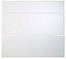 Cooke & Lewis Raffello High Gloss White Drawer front (W)800mm, Set of 3