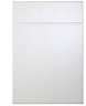Cooke & Lewis Raffello High Gloss White Drawerline door & drawer front, (W)500mm (H)715mm (T)18mm