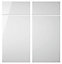 Cooke & Lewis Raffello High Gloss White Fixed frame Cabinet door, (W)925mm (H)720mm (T)18mm
