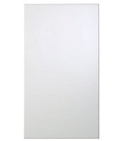 Cooke & Lewis Raffello High Gloss White Slab Appliance & larder Clad on wall panel (H)760mm (W)405mm