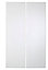 Cooke & Lewis Raffello High Gloss White Tall corner Cabinet door (W)250mm (H)895mm (T)18mm, Set of 2