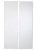 Cooke & Lewis Raffello High Gloss White Tall corner Cabinet door (W)250mm, Set of 2
