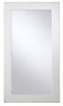 Cooke & Lewis Raffello High Gloss White Tall glazed Cabinet door (W)500mm (H)895mm (T)18mm