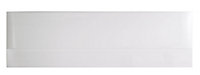 Cooke & Lewis Rigid Gloss White Straight End Bath panel (W)750mm