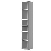 Cooke & Lewis Santini Tall Gloss White Double Cabinet (H)197.2cm (W)30cm