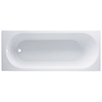 Cooke & Lewis Shaftesbury White Rectangular Straight Bath (L)170cm (W)70cm