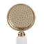 Cooke & Lewis Single-spray pattern Chrome & gold effect Chrome & gold effect Shower head