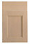 Cooke & Lewis Solid Ash Drawerline door & drawer front, (W)450mm (H)715mm (T)20mm