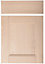 Cooke & Lewis Solid Ash Drawerline door & drawer front, (W)500mm (H)715mm (T)20mm