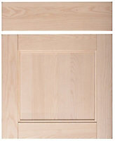 Cooke & Lewis Solid Ash Drawerline door & drawer front, (W)600mm (H)715mm (T)20mm