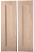 Cooke & Lewis Solid Ash Solid Ash Cabinet door (W)300mm, Set of 2