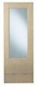 Cooke & Lewis Solid Ash Tall glazed door & drawer front, (W)500mm (H)1342mm (T)20mm