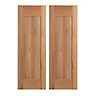 Cooke & Lewis Solid Oak Solid Oak Tall corner Cabinet door (W)250mm (H)895mm (T)20mm, Set of 2
