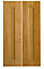 Cooke & Lewis Solid Oak Tall corner Cabinet door (W)250mm (H)900mm, Pack of 1