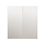 Cooke & Lewis Sorella Gloss White Mirrored Wall Cabinet (W)600mm (H)672mm