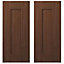 Cooke & Lewis Sorella Tall Walnut effect Cabinet (H)197.2cm (W)30cm