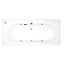 Cooke & Lewis Sovana Reversible Acrylic 6 Straight Bath & air spa set, (L)1700mm (W)750mm
