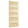 Cooke & Lewis Tallboy 5 drawer Maple effect Drawer front pack 446mm