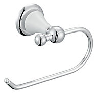 Cooke & Lewis Timeless Chrome effect Wall-mounted Toilet roll holder (W)170.6mm