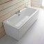 Cooke & Lewis Valeria Acrylic White Front Bath panel (W)1700mm
