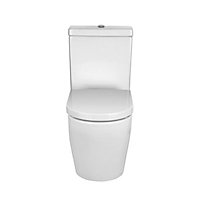 Cooke & Lewis Valerian White Close-coupled Toilet with Soft close seat