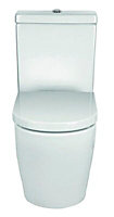 Cooke & Lewis Valerian White Close-coupled Toilet with Standard close seat