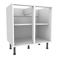 Cooke & Lewis White Standard Base cabinet, (W)800mm
