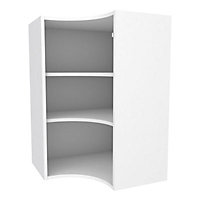 Cooke & Lewis White Tall Curved corner Wall cabinet, (W)625mm (D)335mm