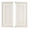 Cooke & Lewis Woburn Framed Ivory Base corner Cabinet door (W)925mm, Set of 2