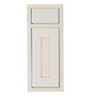 Cooke & Lewis Woburn Framed Ivory Drawerline door & drawer front, (W)300mm (H)720mm (T)22mm