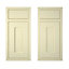 Cooke & Lewis Woburn Framed Ivory Fixed frame Cabinet door, (W)925mm (H)720mm (T)22mm